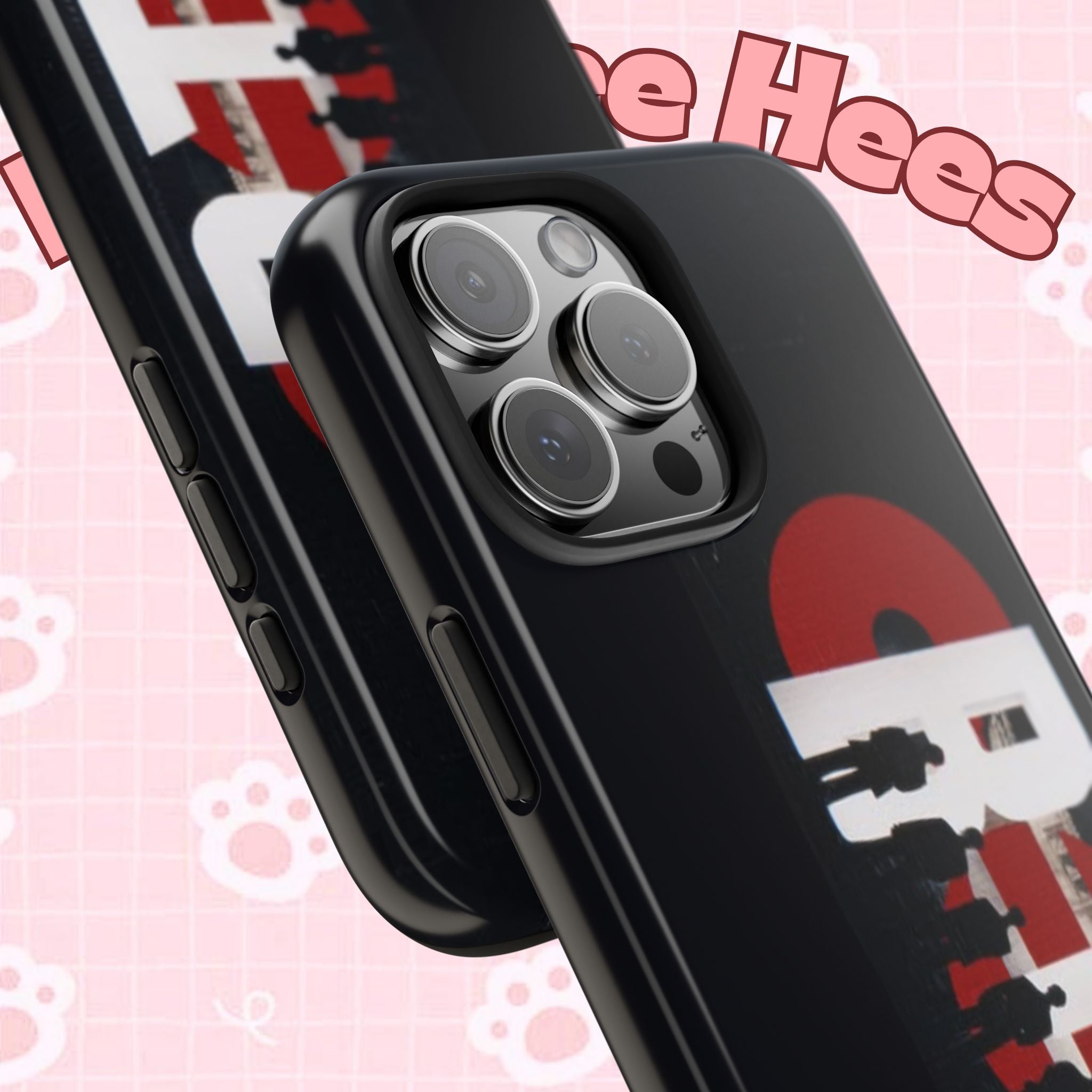 Printify BTS Arirang phone case with silhouettes and album artwork, rugged protective case for iPhone and Samsung smartphones.