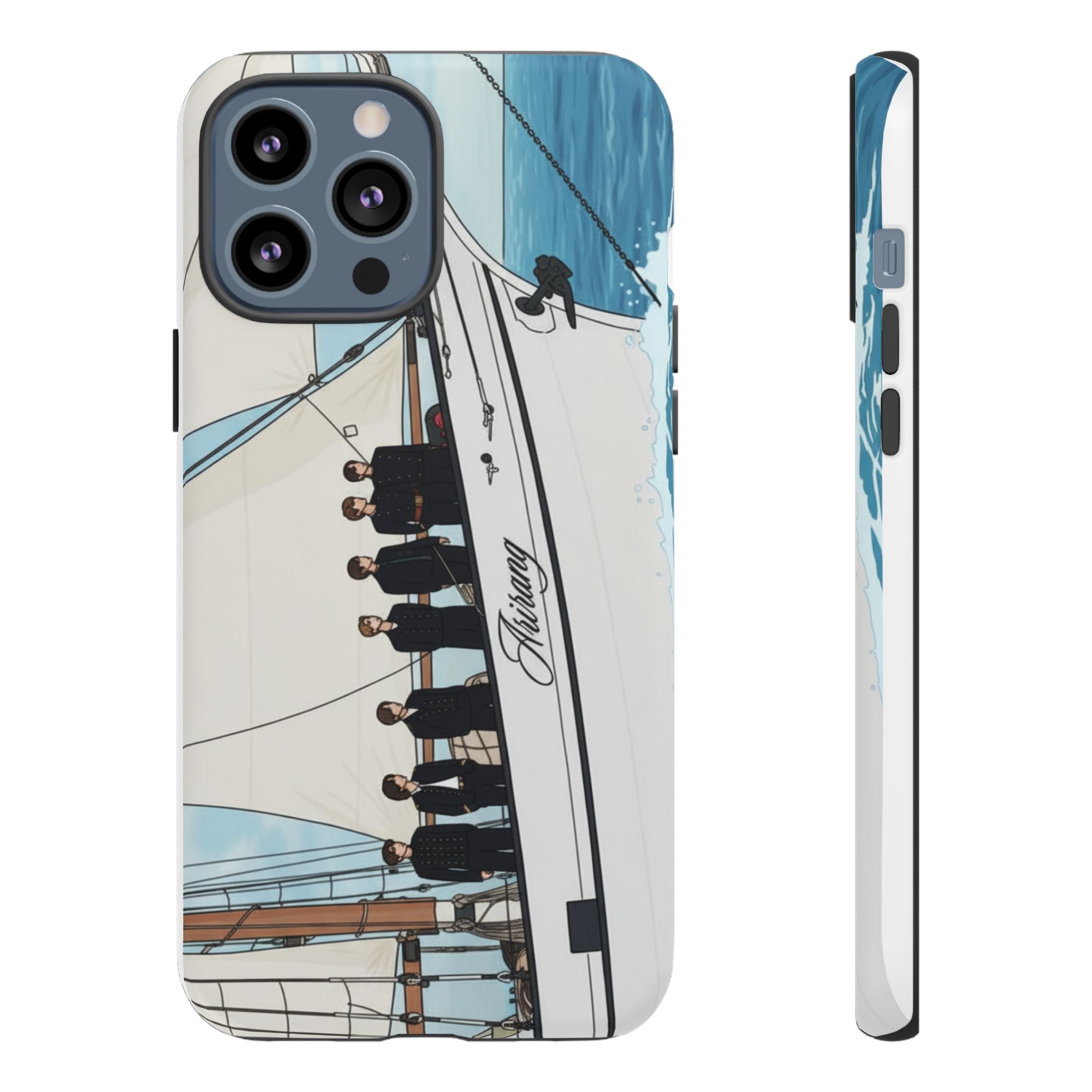 BTS Arirang swim-themed phone case for iPhone 17 and Samsung, tough silicone case with Bangtan concert design by Printify