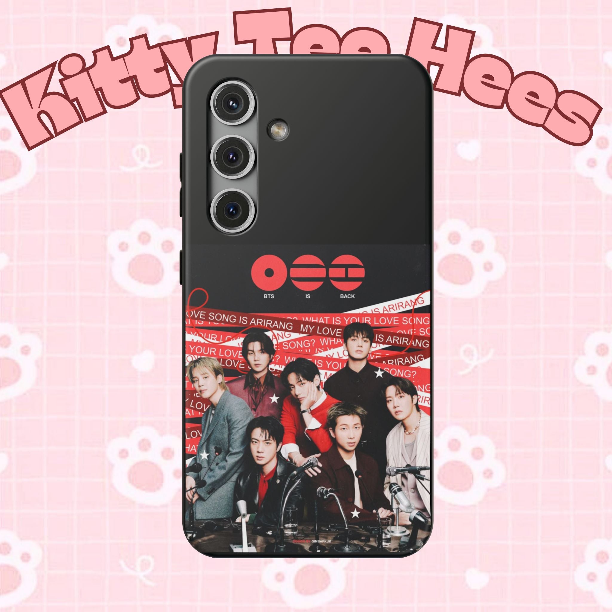 K-Pop BTS Arirang phone case by Printify featuring Bangtan concert photo, impact-resistant design for smartphones.