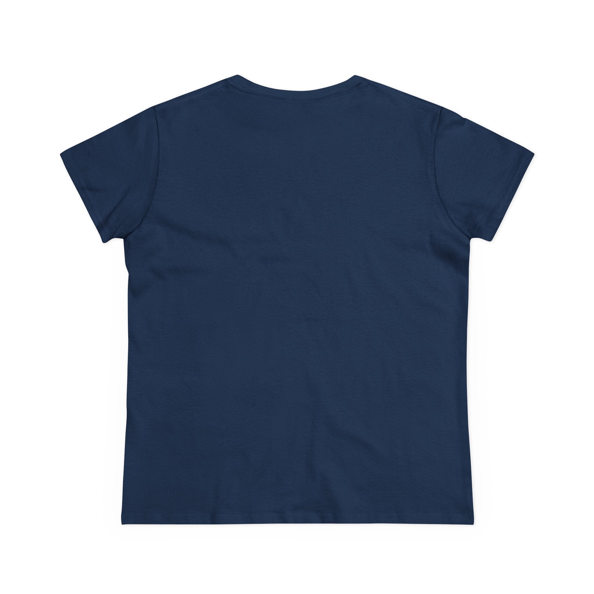 Women's BTS Sailboat Script Logo T-shirt featuring Bangtan World Tour design, made of cotton for comfortable wear.