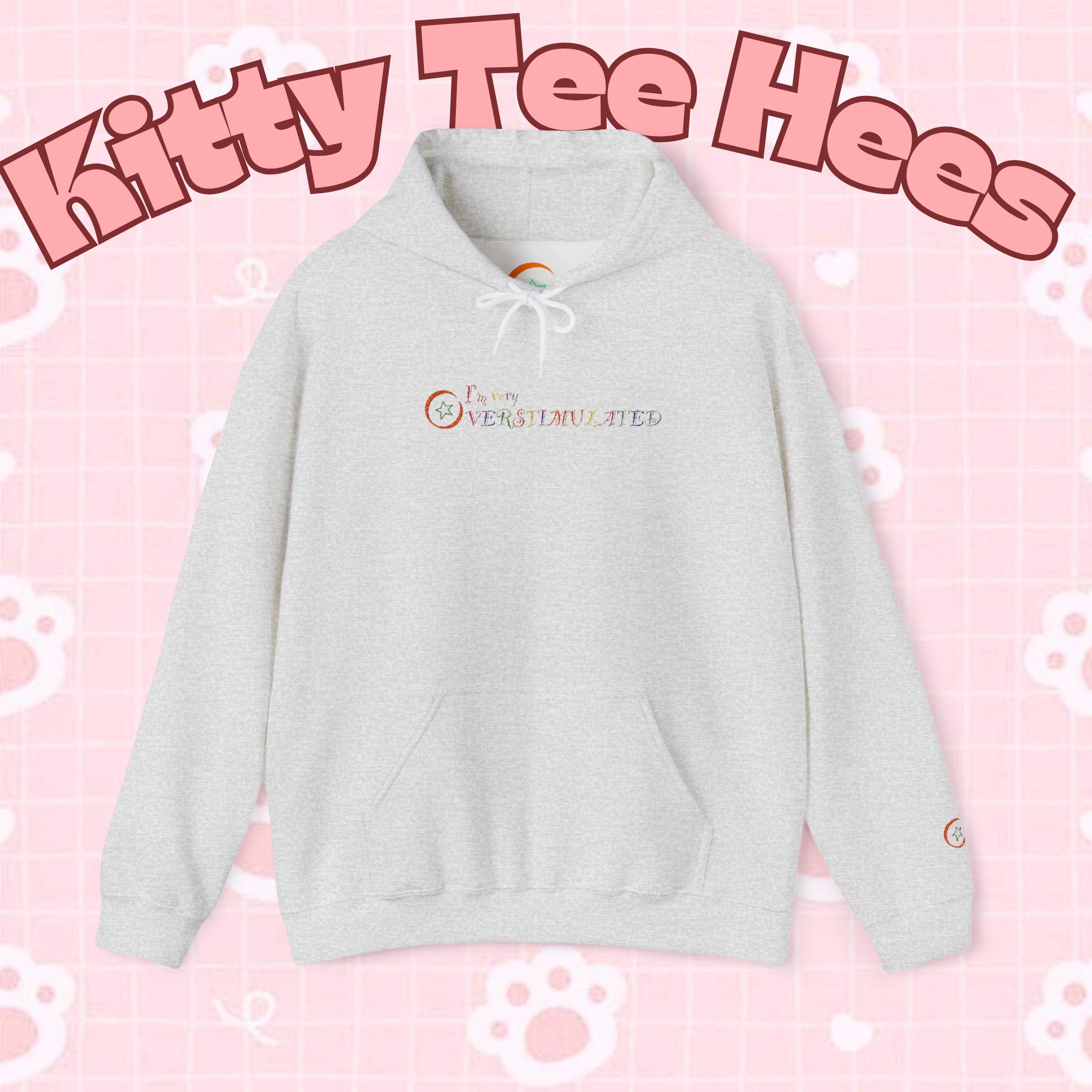 Overstimulated funny hoodie, cool Christmas hoodie, cozy gift, lonely fashion. - Kitty TeeHees