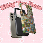 Cute cat pet portrait iPhone 17 case by Printify, stylish phone case featuring a cozy living room scene with a cat image.