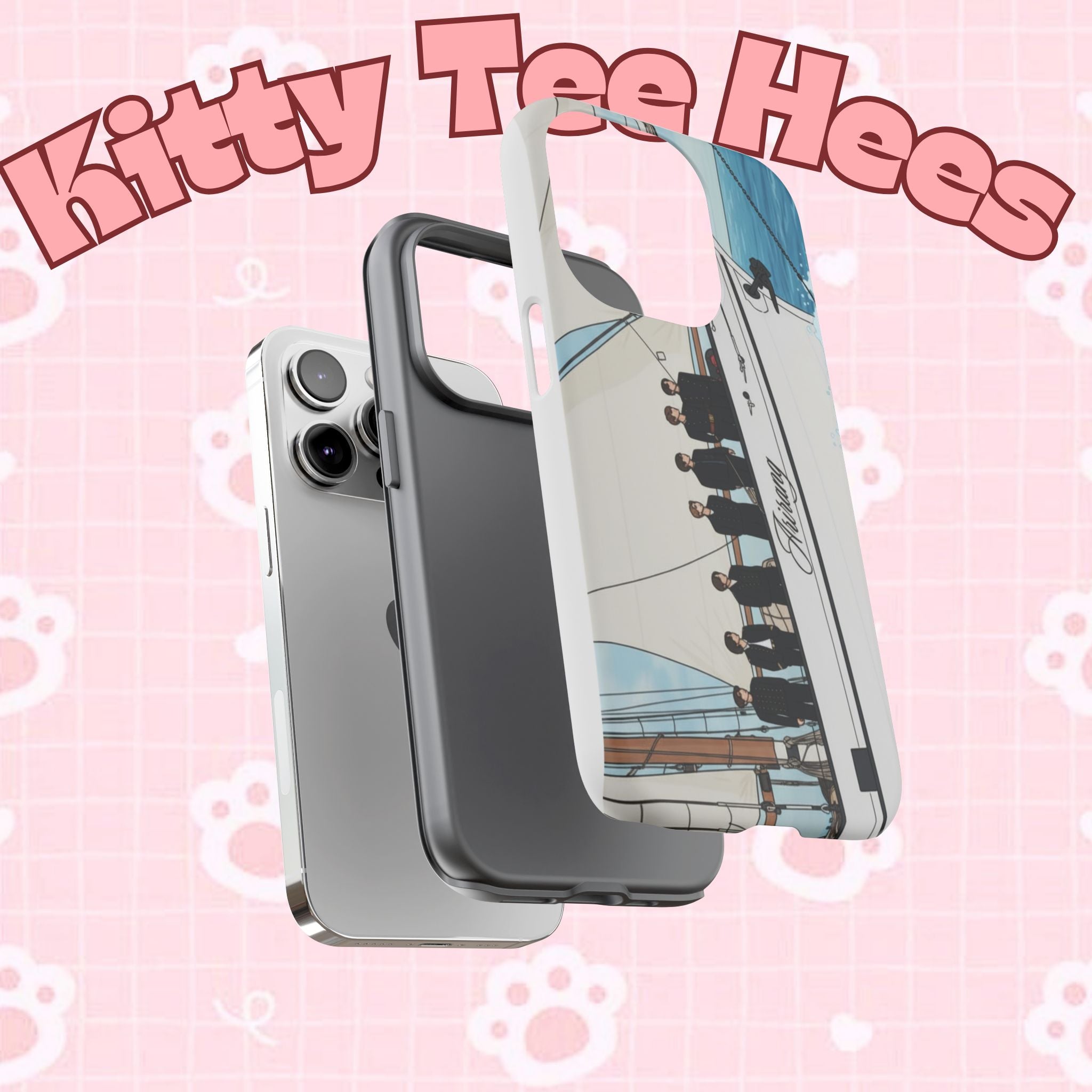 BTS Arirang swim-themed phone case for iPhone 17 and Samsung, tough case with concert-inspired design by Printify