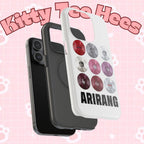Printify BTS Arirang vinyl record grid phone case featuring impact-resistant design with BTS fan merchandise artwork.