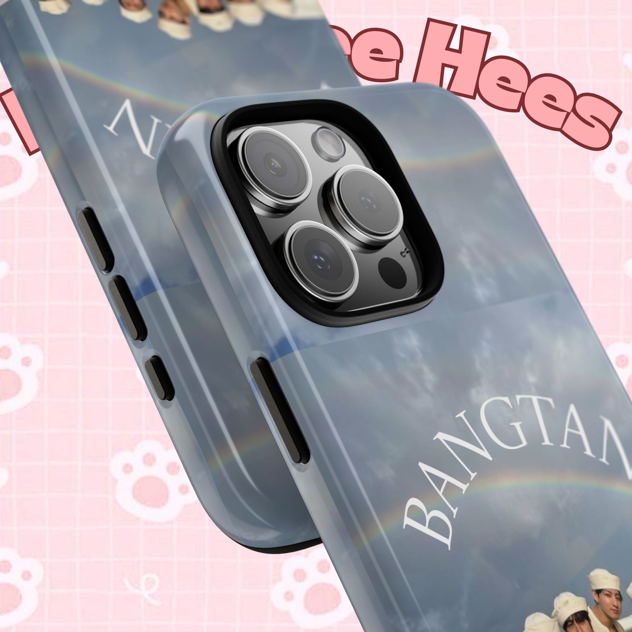 Cute Sailor BTS Swim phone case for iPhone and Samsung, featuring colorful sailor and Bangtan Boy design by Printify.