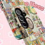 Cute cat portrait phone case for iPhone 17 by Printify, featuring a cozy living room pet design and stylish protection.