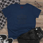 Printify Merry Go Round BTS Arirang 2026 album carousel sketch T-shirt with lyric script back print on white fabric.