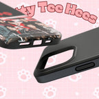 Custom BTS Bangtan phone case featuring fanmade K-Pop band design, impact-resistant printify cover with concert-themed artwork.