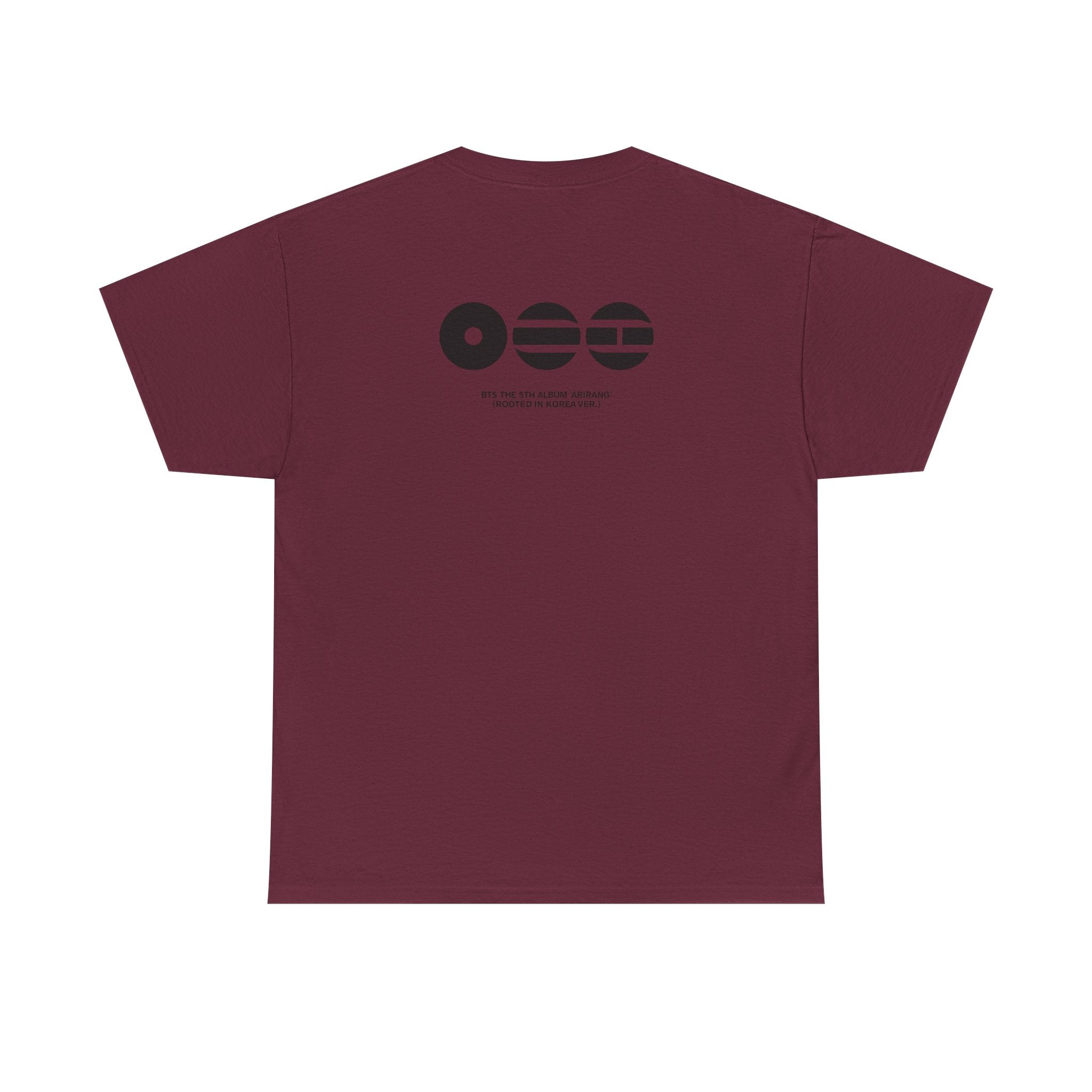K-Pop inspired BTS concert T-shirt featuring Bangtan Boys graphic design, casual fit, black print on white fabric.