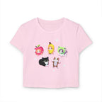 Meme Cat Baby Tee, Organic Cotton Slim Fit Summer Top - Kitty TeeHees