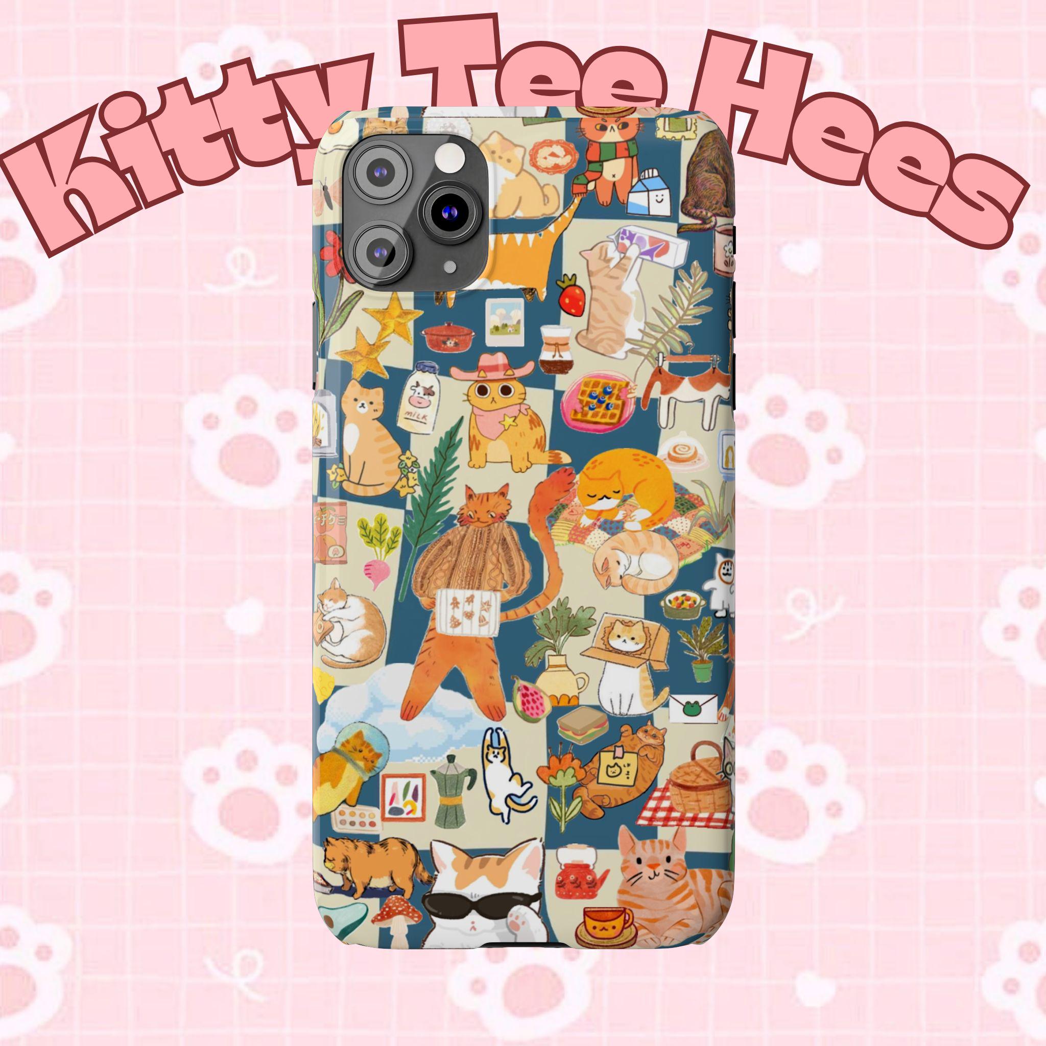 Orange Cat Phone Case: Slim, Lightweight, and UV Protected - Kitty TeeHees