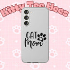 Copy of Cat Mom Flexi Phone Case, Cute Pet Lover Gift, Custom Cat Parent Accessory, Stylish Phone Cover, Cat Lover Merchandise - Kitty TeeHees