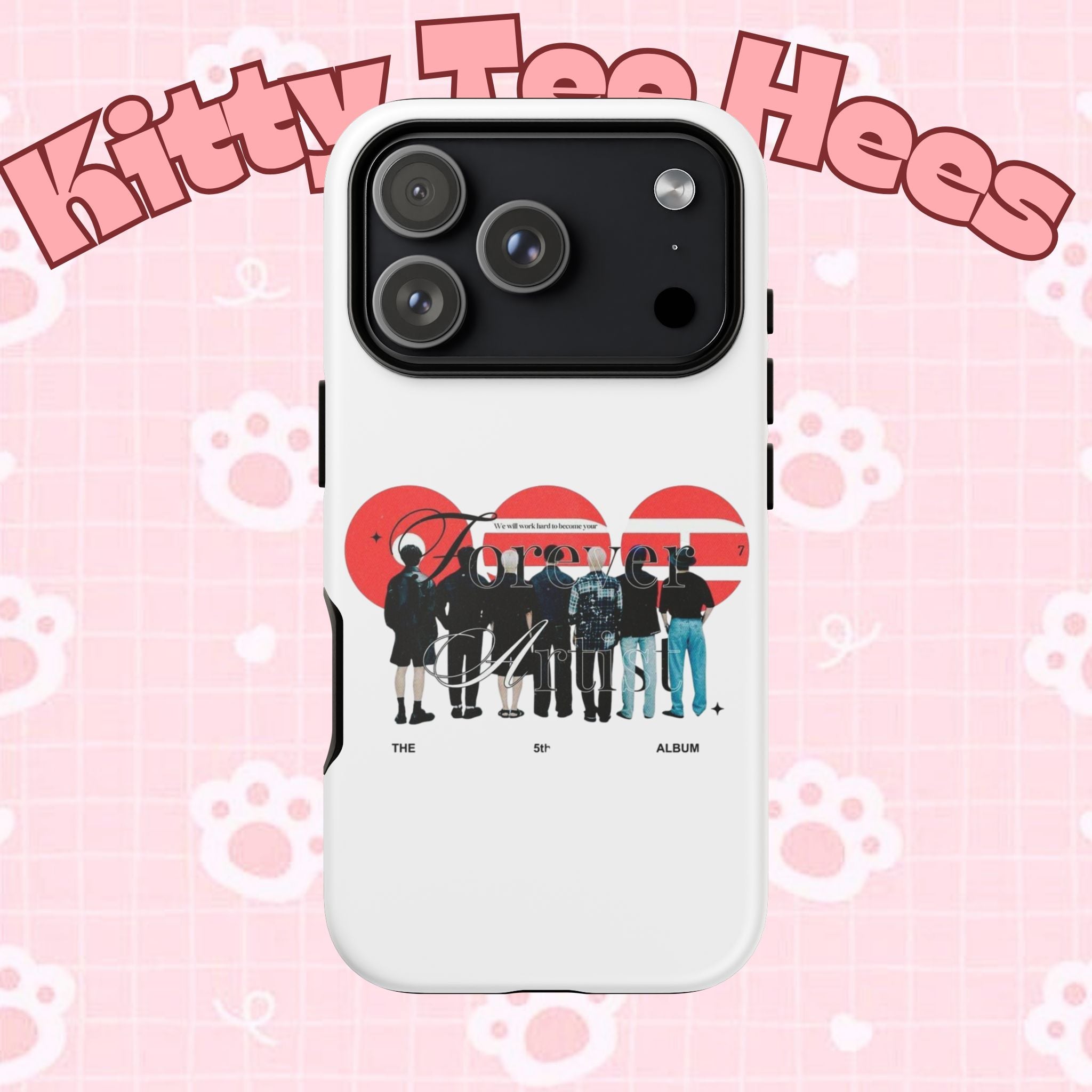 BTS Concert Phone Case featuring "Bangtan Arirang" design for iPhone and Samsung, with colorful K-Pop inspired artwork.