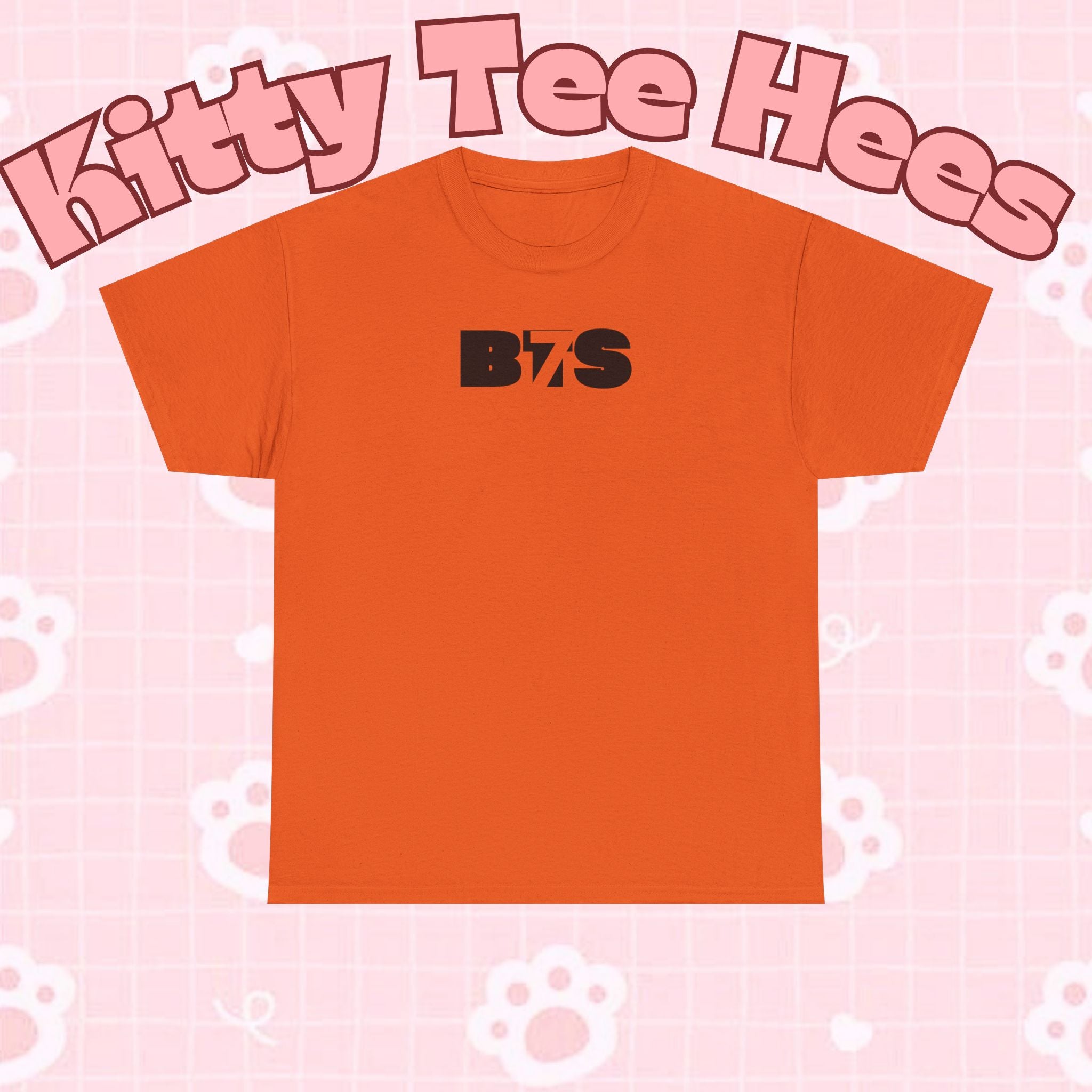 Black BTS Logo T-Shirt featuring Bangtan emblem, minimal design, casual K-Pop band shirt by Printify.