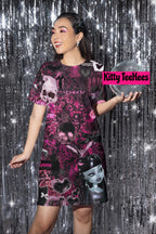Draculaura Monster High T-Shirt Dress, Gothic Black Cat Apparel - Kitty TeeHees