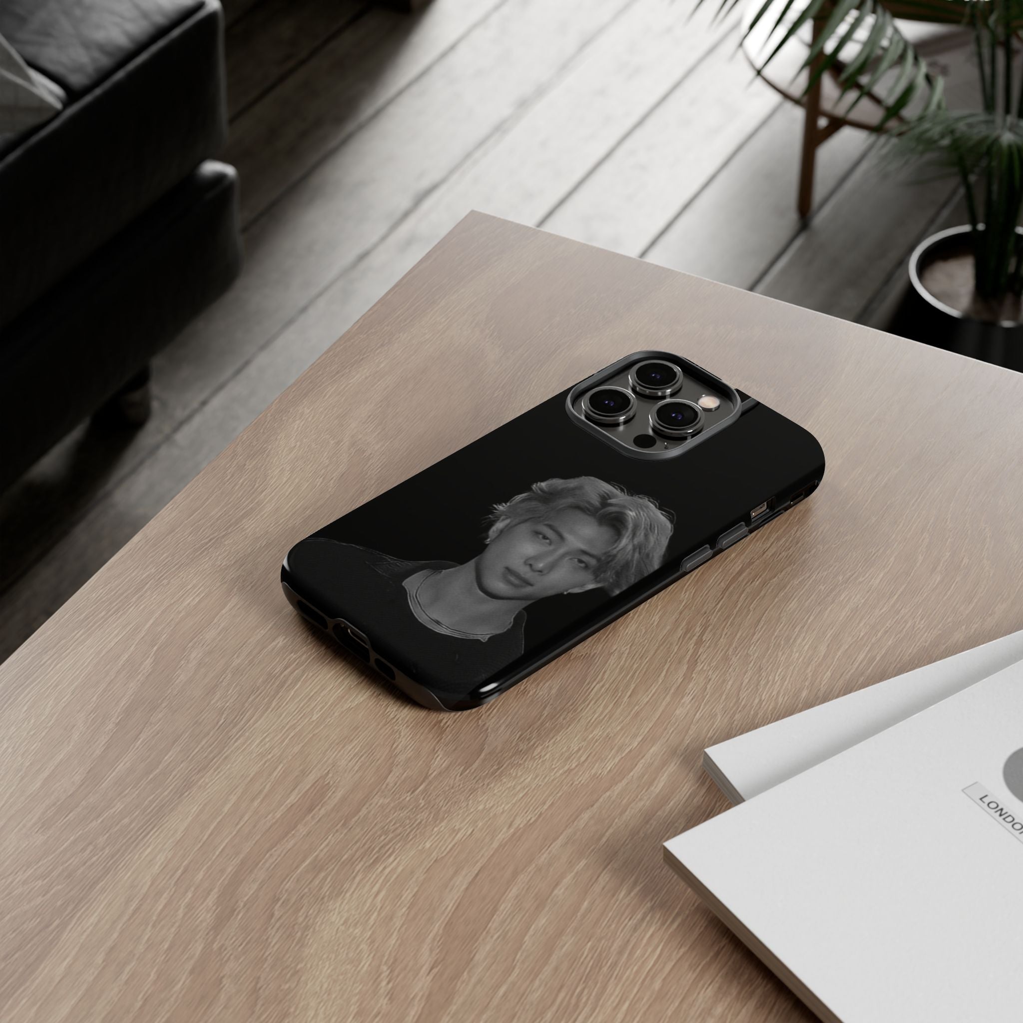 Namjoon BTS concert iPhone case by Printify with a tough, protective design featuring concert-themed graphics.