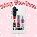 Printify BTS Arirang vinyl record phone case featuring impact-resistant design and BTS fan merch artwork for fans.