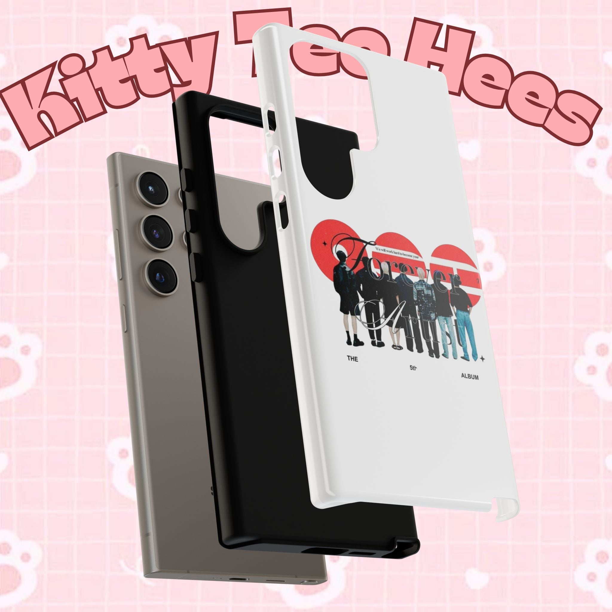 BTS Concert Phone Case with 'Bangtan Arirang' design for iPhone and Samsung, featuring colorful BTS K-Pop themed artwork.