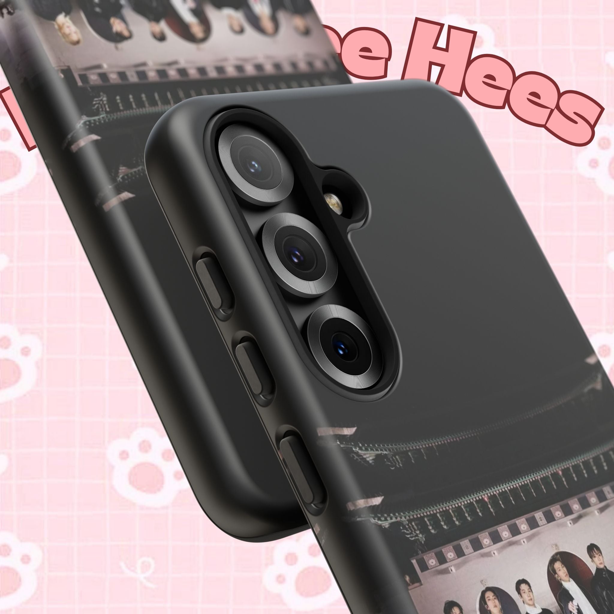 BTS Arirang and Swim Comeback Samsung phone case with K-pop design, durable Printify tough case for iPhone and Samsung smartphones.