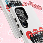 BTS Concert phone case featuring 'Bangtan Arirang' design for iPhone and Samsung, with colorful K-Pop artwork and Printify branding.