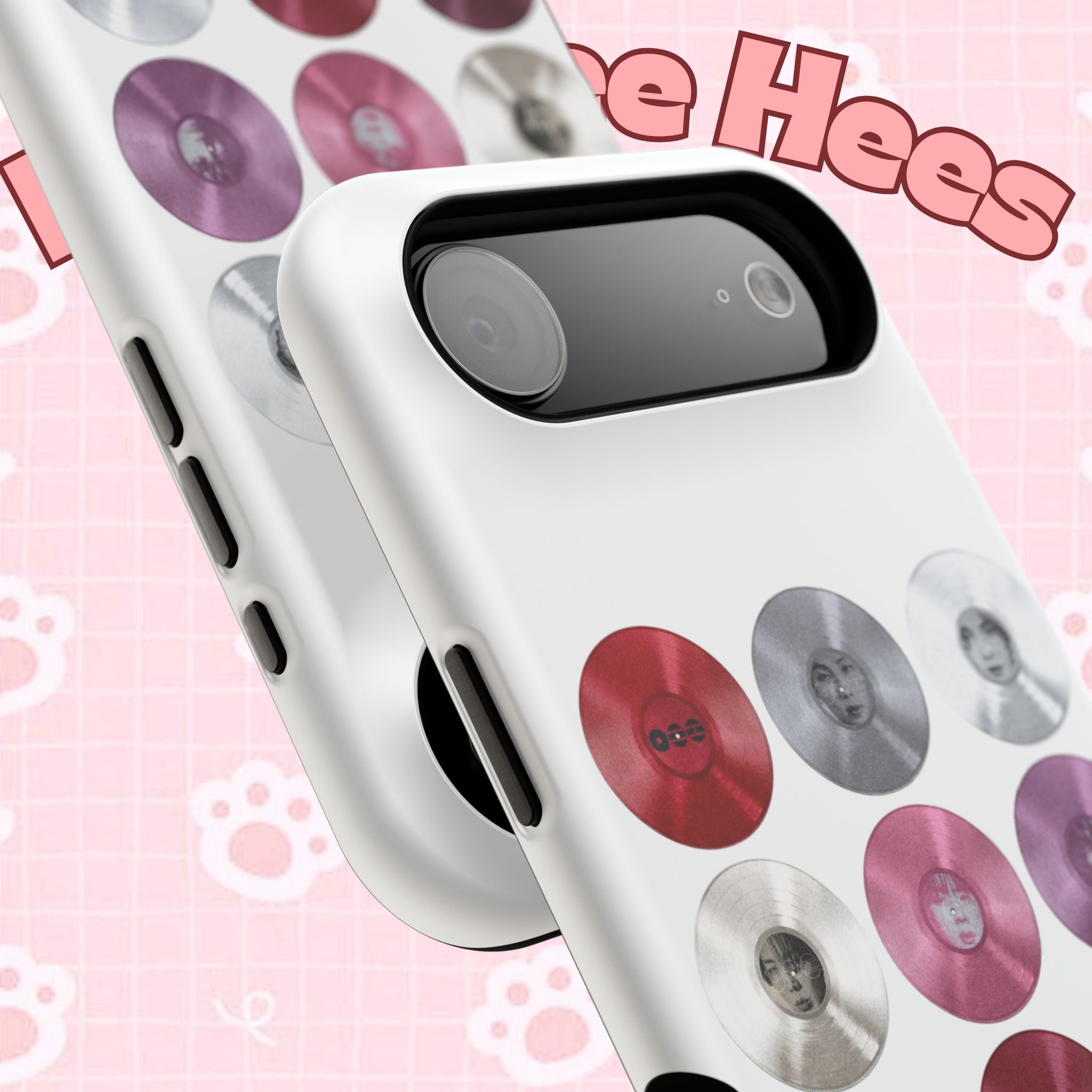 Printify BTS Arirang vinyl record grid phone case featuring impact-resistant design and cool BTS fan merchandise.