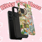 Cute cat portrait phone case for iPhone 17 by Printify, featuring a cozy living room pet-themed design.