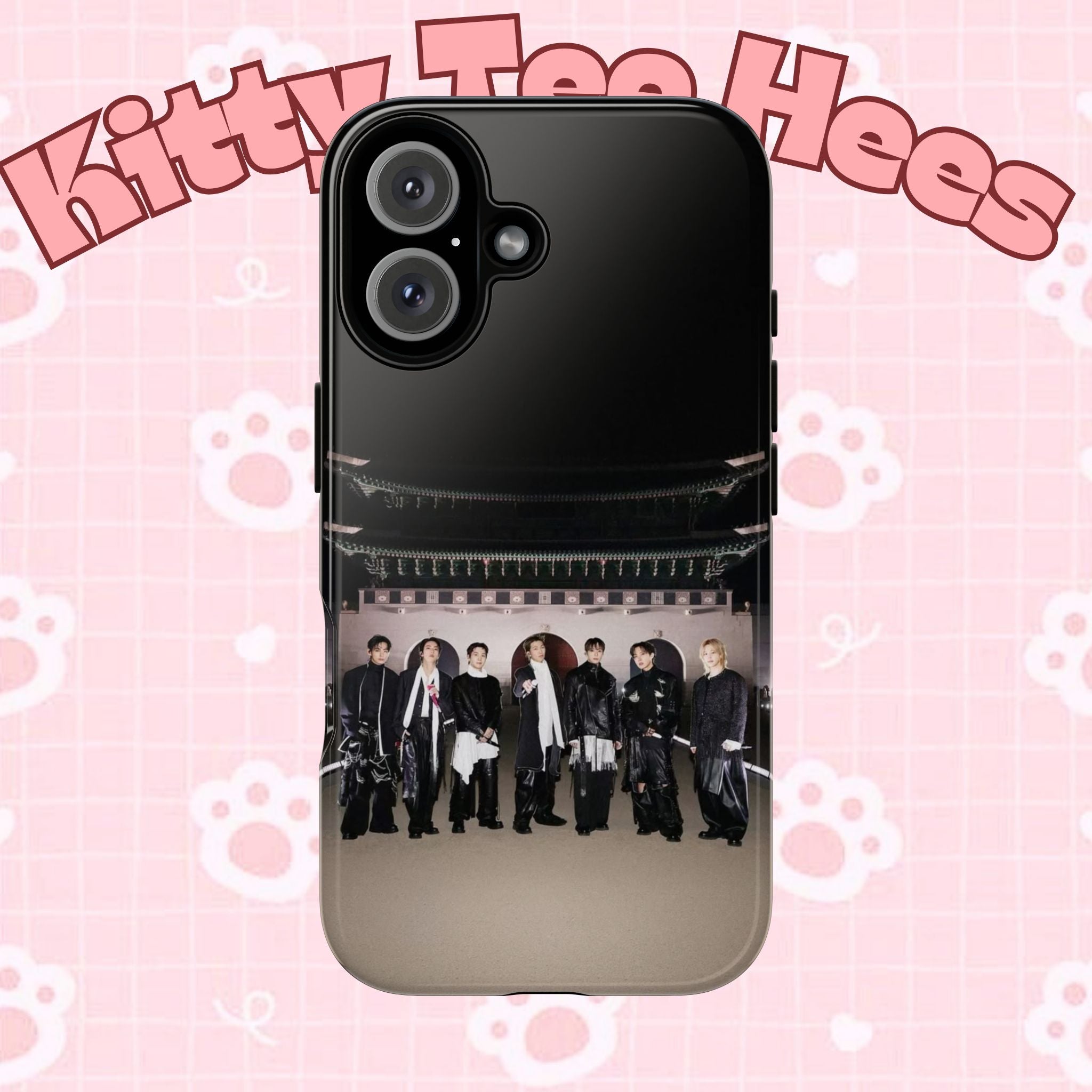 BTS Arirang phone case for iPhone, featuring BTS Swim comeback design, durable Samsung K-pop phone case by Printify.