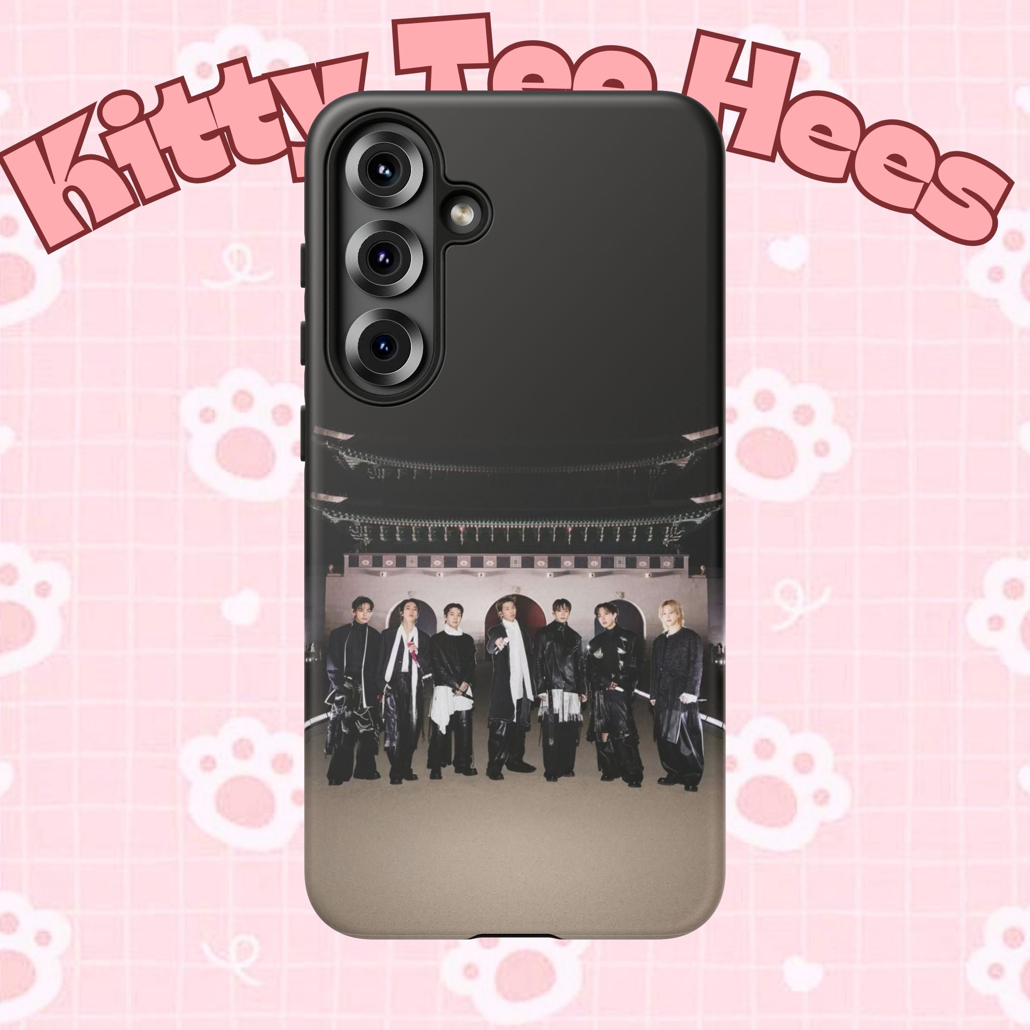 BTS Arirang phone case featuring BTS Swim comeback design for iPhone, durable Samsung K-pop phone case by Printify