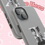 Monochrome BTS Jungkook phone case with impact-resistant design, featuring bold letter and print, suitable for BTS fans.