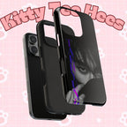 Dark Bangtan BTS Taehyung (V) phone case by Printify featuring a rugged design for iPhone and Samsung smartphones.