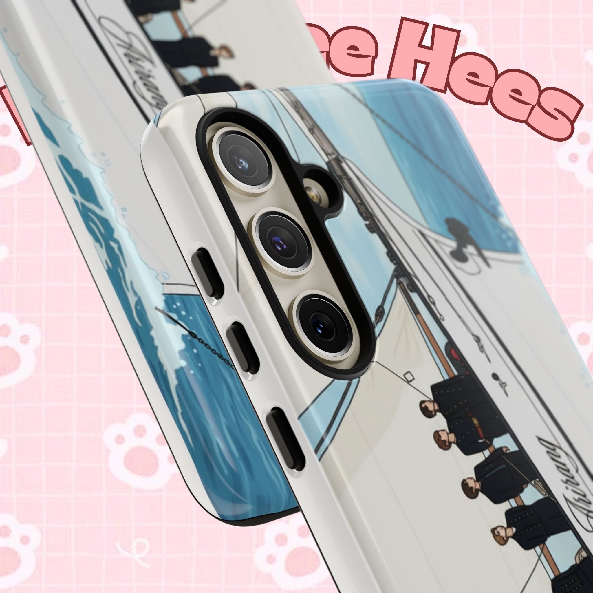 Printify BTS Arirang swim-themed phone case for iPhone 17 and Samsung, featuring concert-inspired design and durable tough protection.