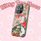 Strawberry head cat phone case, iphone 17 case,Cute Animal Clear Phone Case, Whimsical Nature Design, Perfect Gift for Cat Lovers - Kitty TeeHees