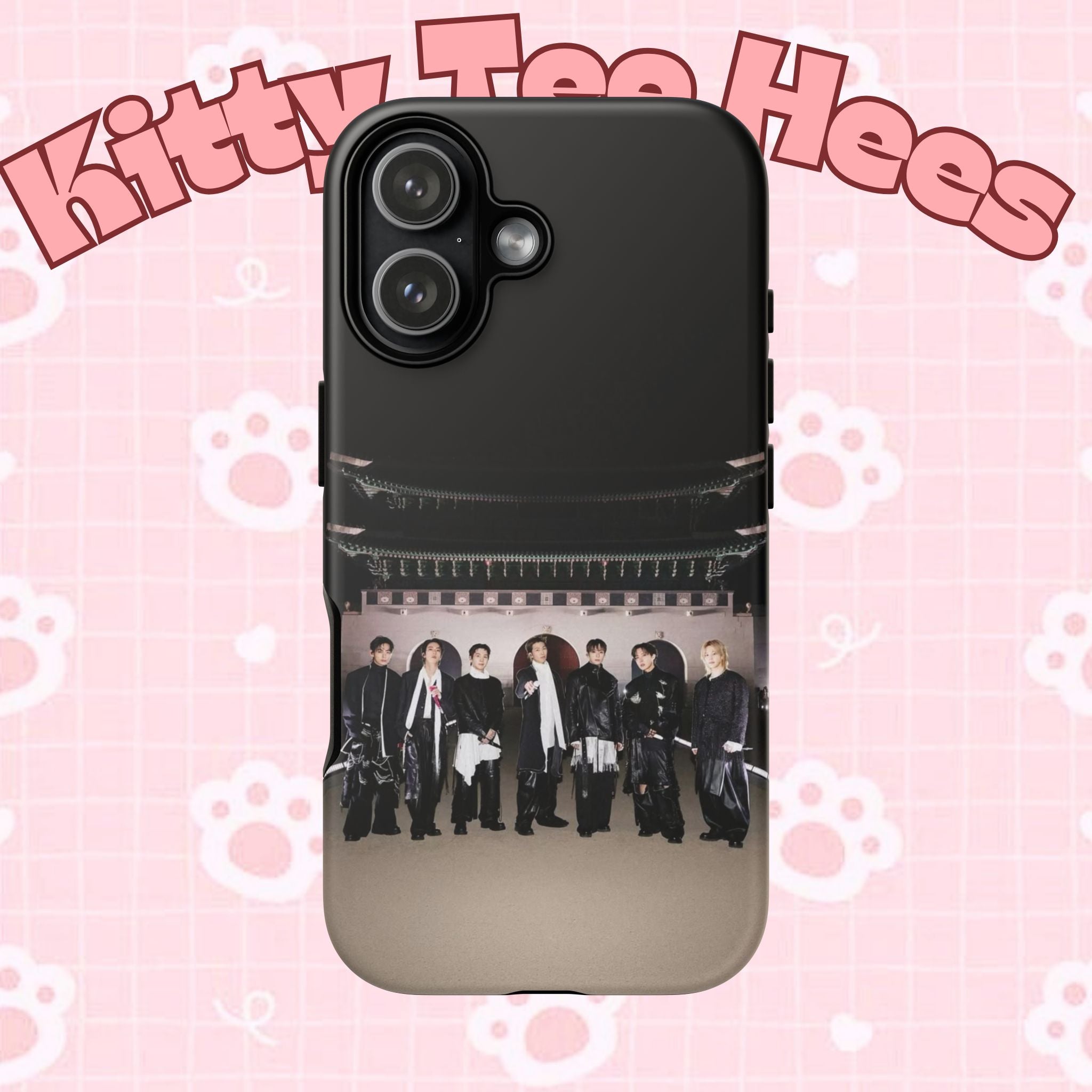 BTS Arirang phone case with BTS Swim comeback design for iPhone, durable Samsung K-pop phone case by Printify.
