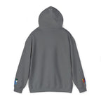 Unisex BTS No.29 Arriang concert hoodie by Printify, heavy blend sweatshirt with BTS logo and concert design in black and white.