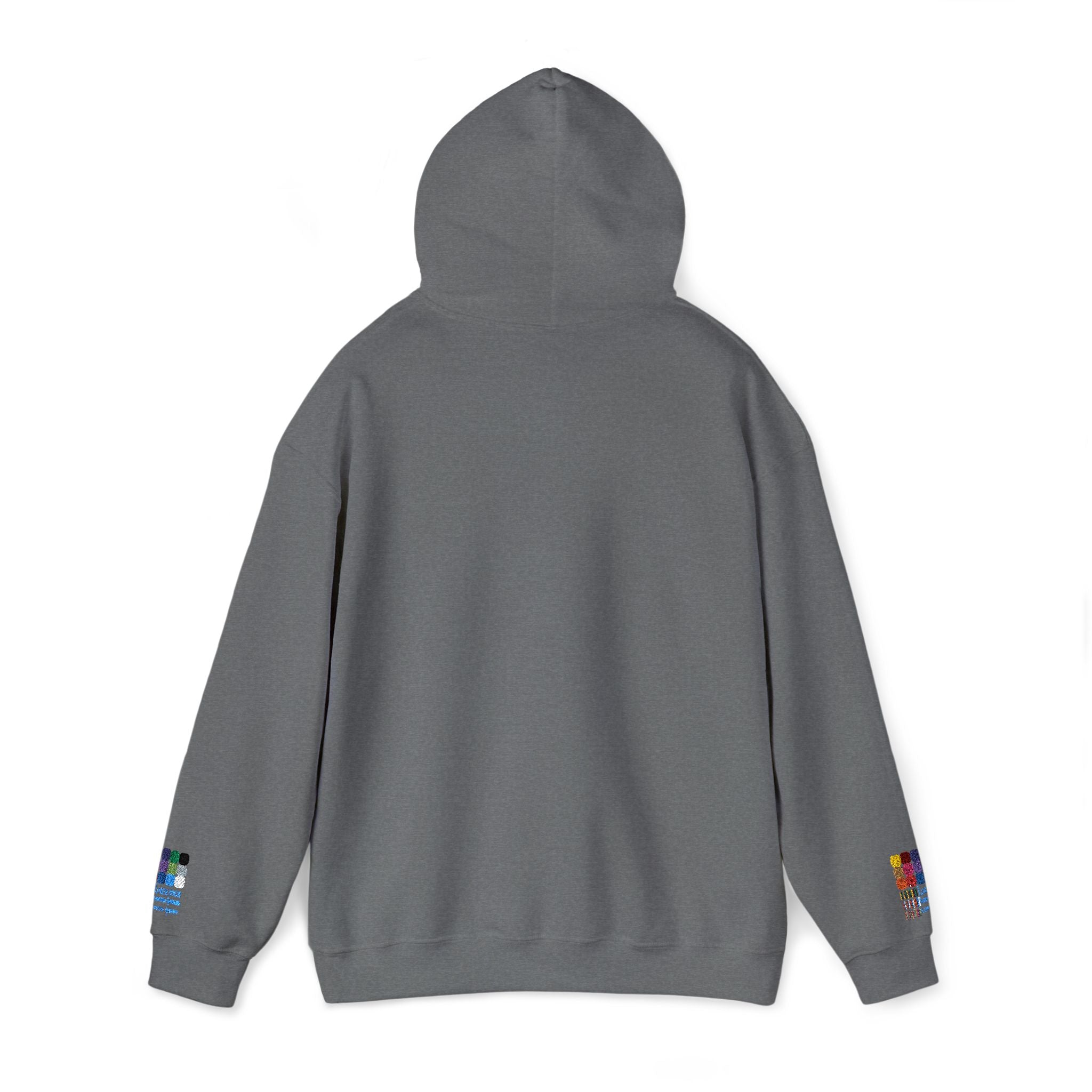 Unisex BTS No.29 Arriang concert hoodie by Printify, heavy blend sweatshirt with BTS logo and concert design in black and white.