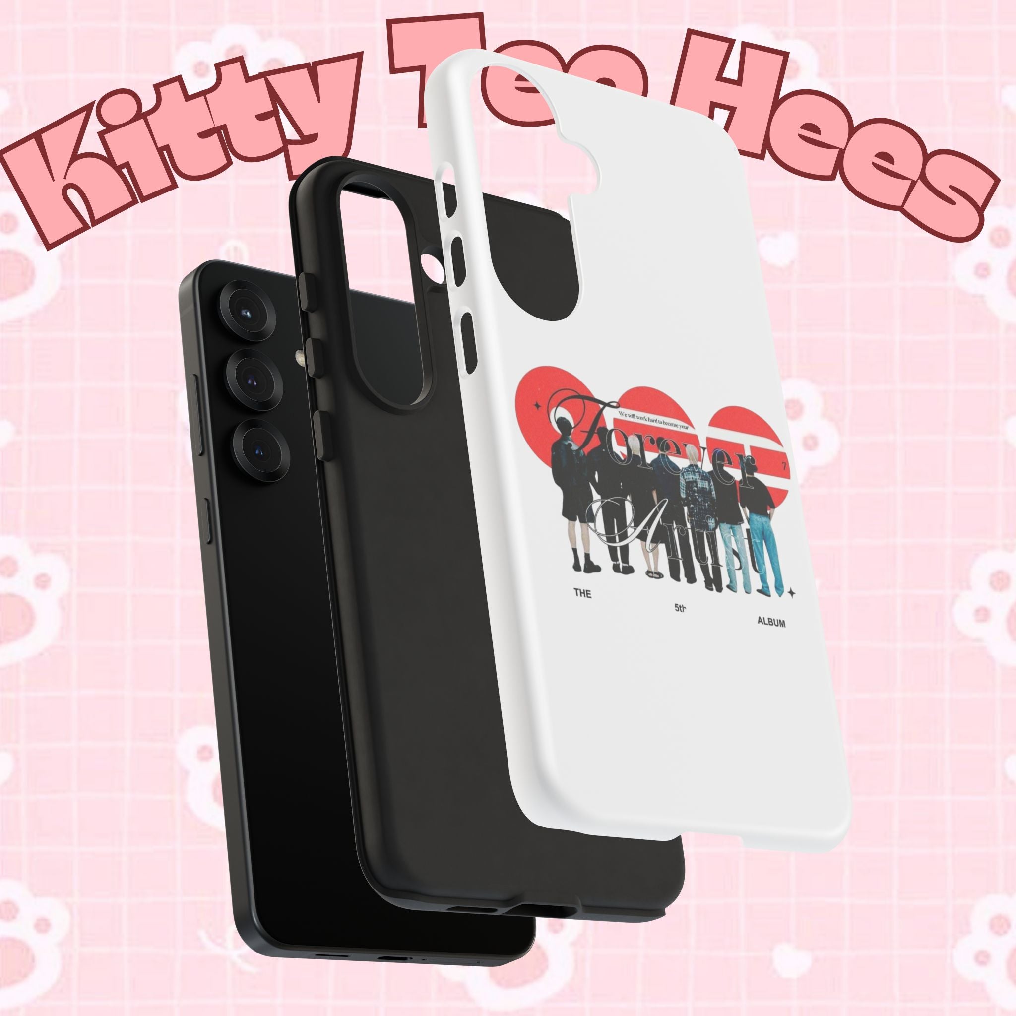 BTS Concert phone case featuring 'Bangtan Arirang' design for iPhone and Samsung, with colorful K‑Pop artwork by Printify