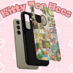 Cute cat portrait phone case for iPhone 17 by Printify, featuring a cozy living room pet design with stylish, playful artwork.