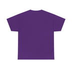 Black BTS logo T-shirt featuring a minimal Bangtan emblem, casual K-pop band shirt by Printify, shown on a flat lay.
