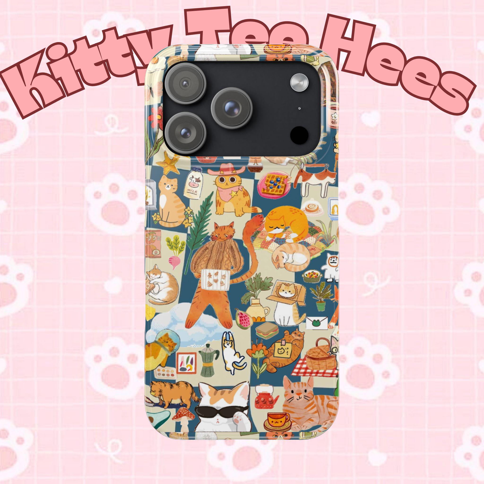 Orange Cat Phone Case: Slim, Lightweight, and UV Protected - Kitty TeeHees