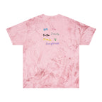 Colorful BTS concert T-shirt featuring rainbow mic design and K-Pop logo, inspired by BTS 2026 concert and vibrant branding.