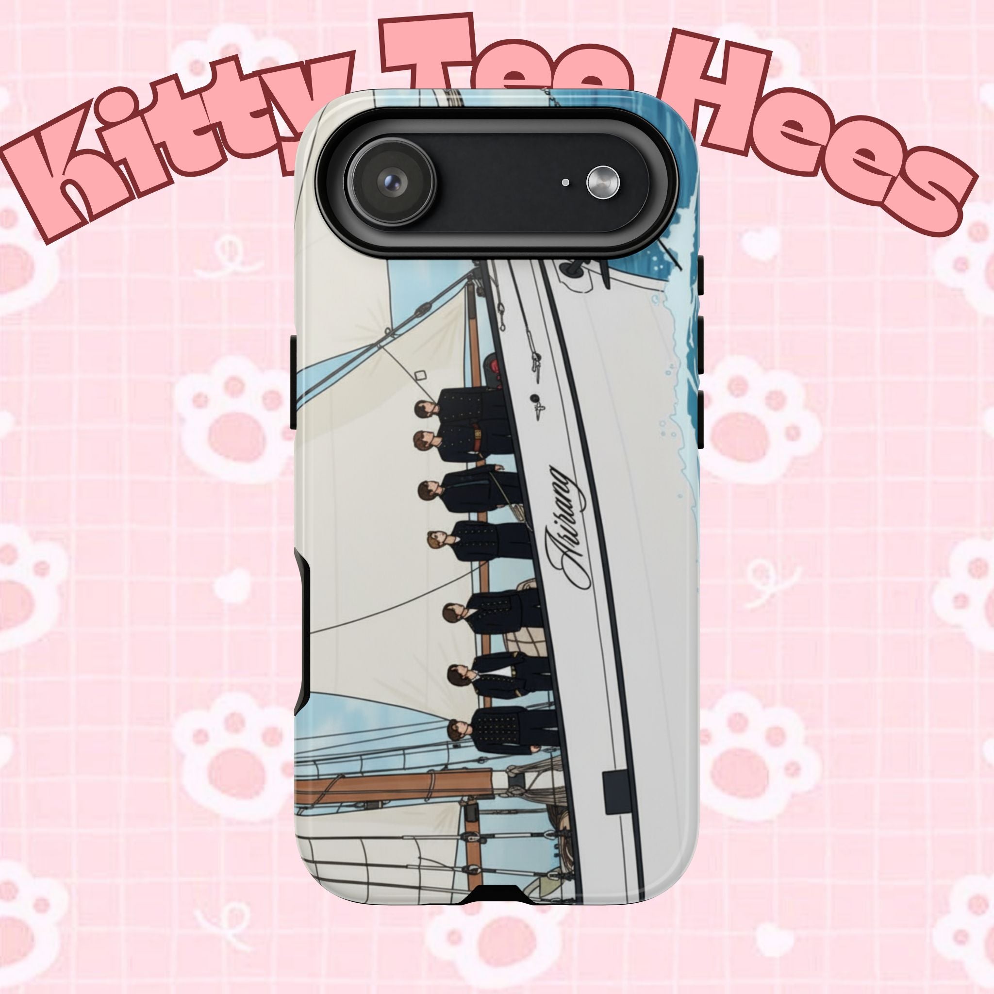 Printify BTS Swim phone case for iPhone 17 and Samsung, featuring Bangtan concert design, durable Tough Case for fans.