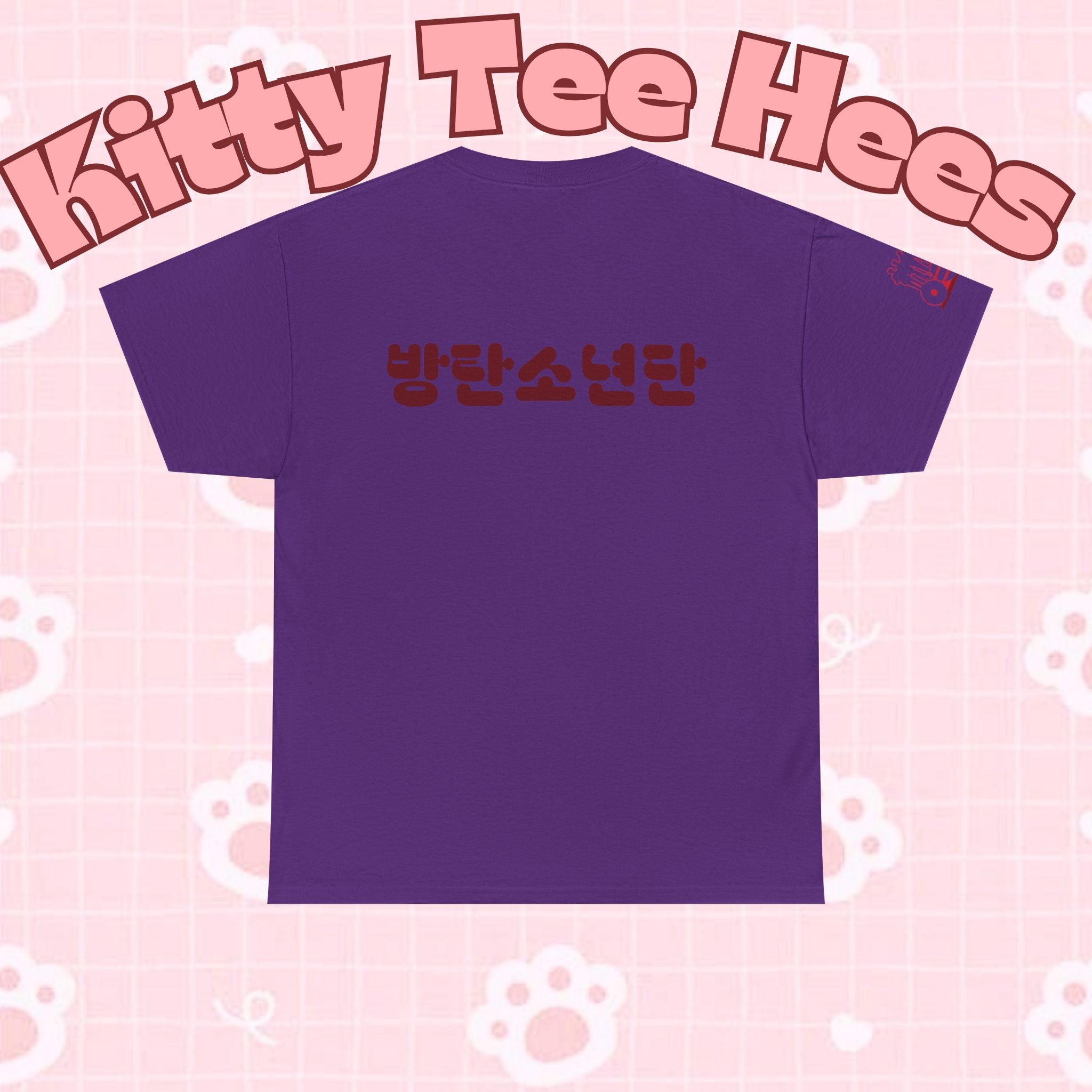 BTS Arirang T-Shirt featuring Hangul design, BTS world tour logo, casual fit, printed by Printify, ideal for concert fans