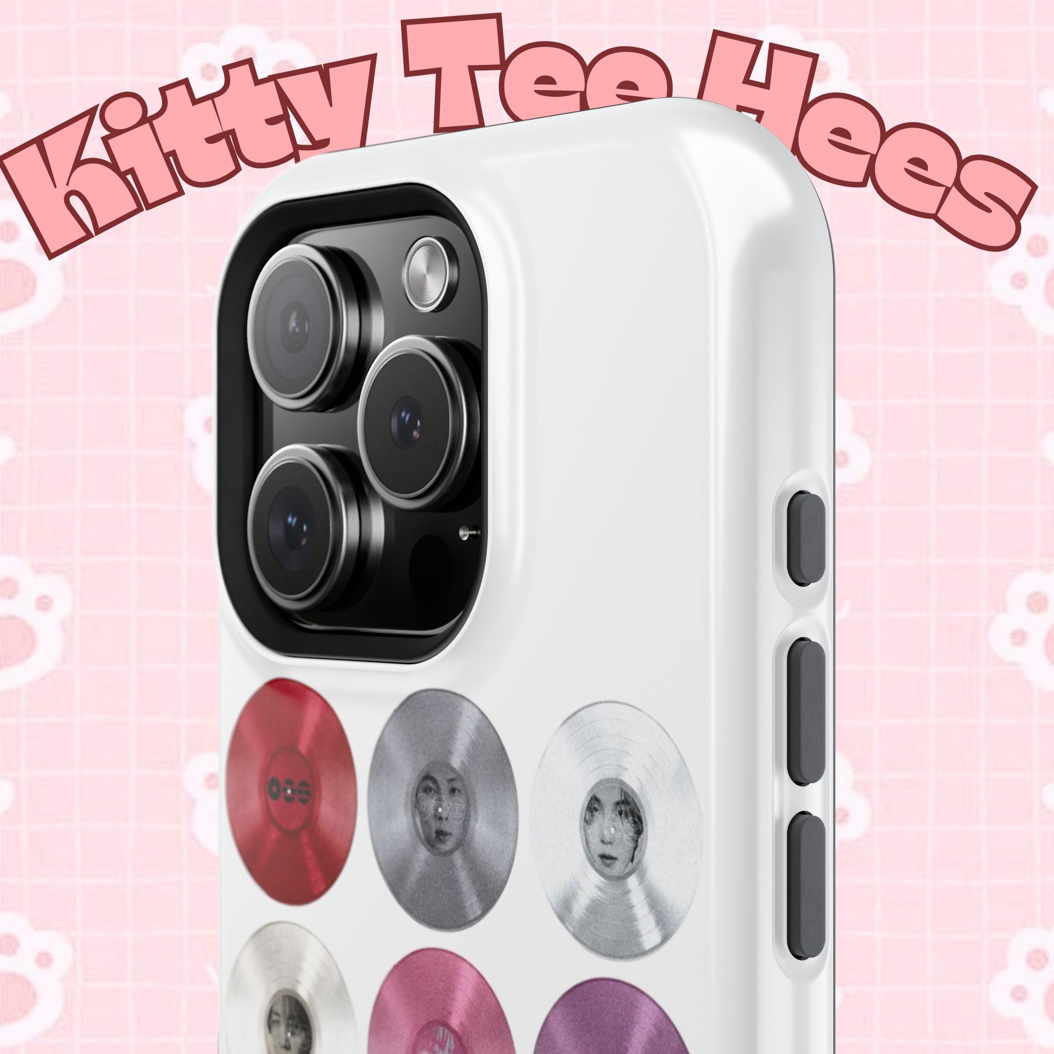 Printify Bangtan Arirang BTS vinyl record grid phone case, impact-resistant design with cool BTS fan merchandise style.