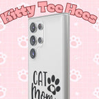 Copy of Cat Mom Flexi Phone Case, Cute Pet Lover Gift, Custom Cat Parent Accessory, Stylish Phone Cover, Cat Lover Merchandise - Kitty TeeHees