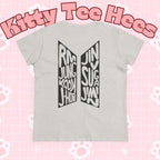 BTS ARIRANG graphic T-shirt featuring BTS logo and member names, casual unisex printed tee by Printify