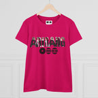 BTS ARIRANG graphic T-shirt featuring the BTS logo and member names in bold print, casual style, on a white cotton tee.