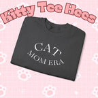 Printify cat mom sweatshirt with cute feline print, cozy pet lover jumper, perfect for cat owners and feline parents.