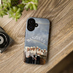 Cute Sailor Bangtan BTS Swim phone case for iPhone and Samsung, featuring sailor-themed design by Printify.
