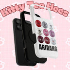 Impact-resistant phone case featuring Bangtan Arirang BTS vinyl record grid design, compatible with various smartphone models.