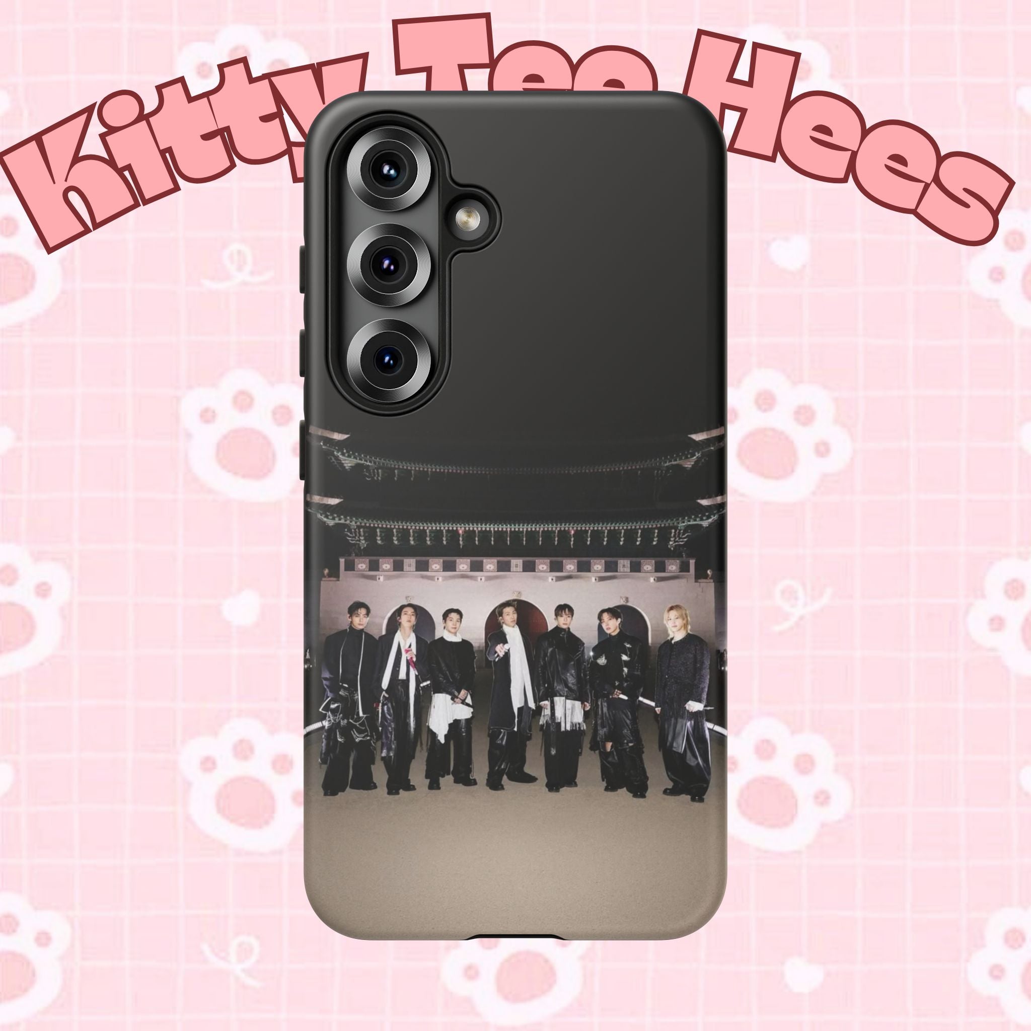 BTS Arirang and Swim comeback themed phone case for iPhone, featuring BTS K-pop design, made by Printify.
